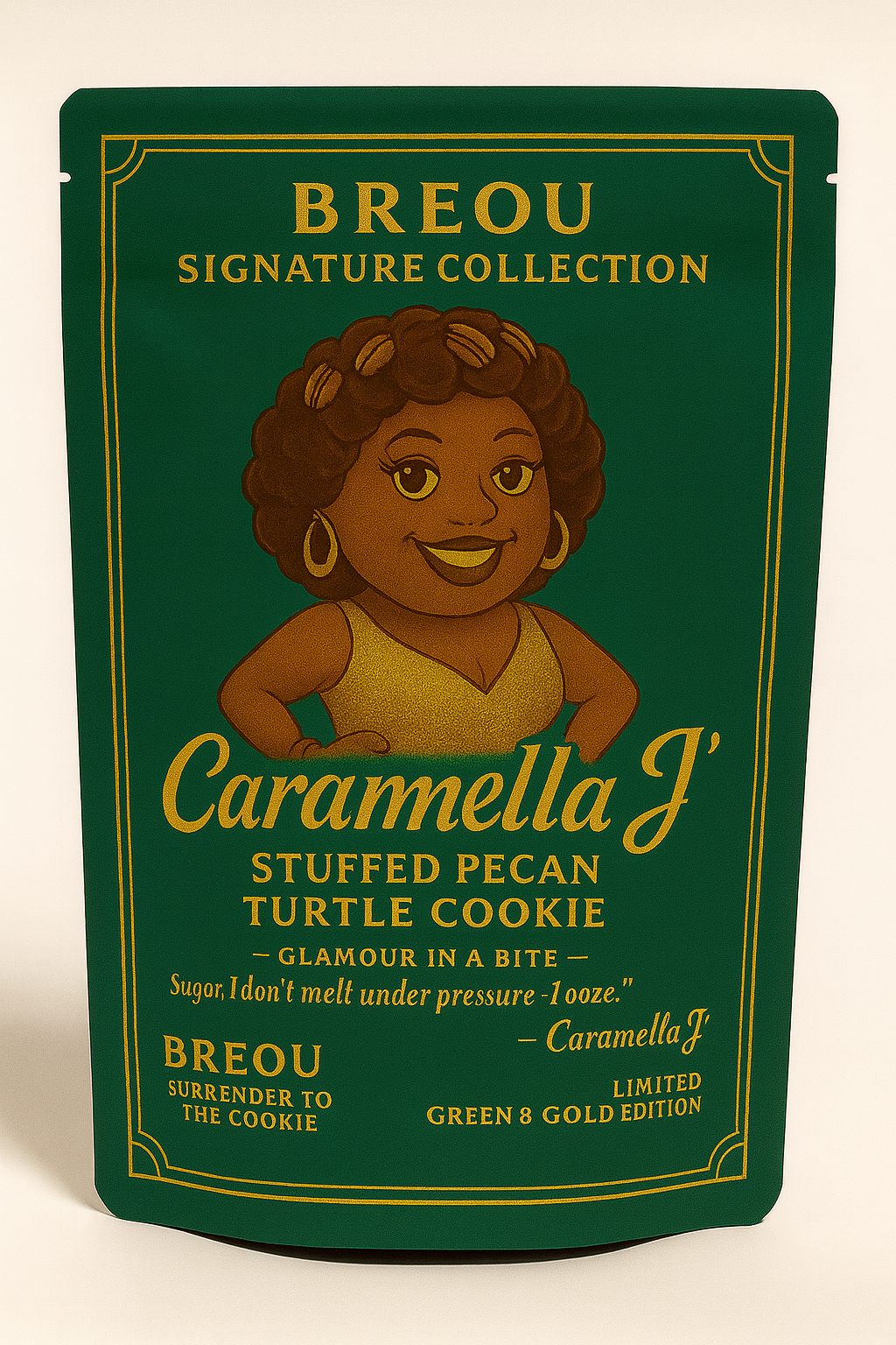 STUFFED CARAMEL PECAN GIANT COOKIES -2 Pack