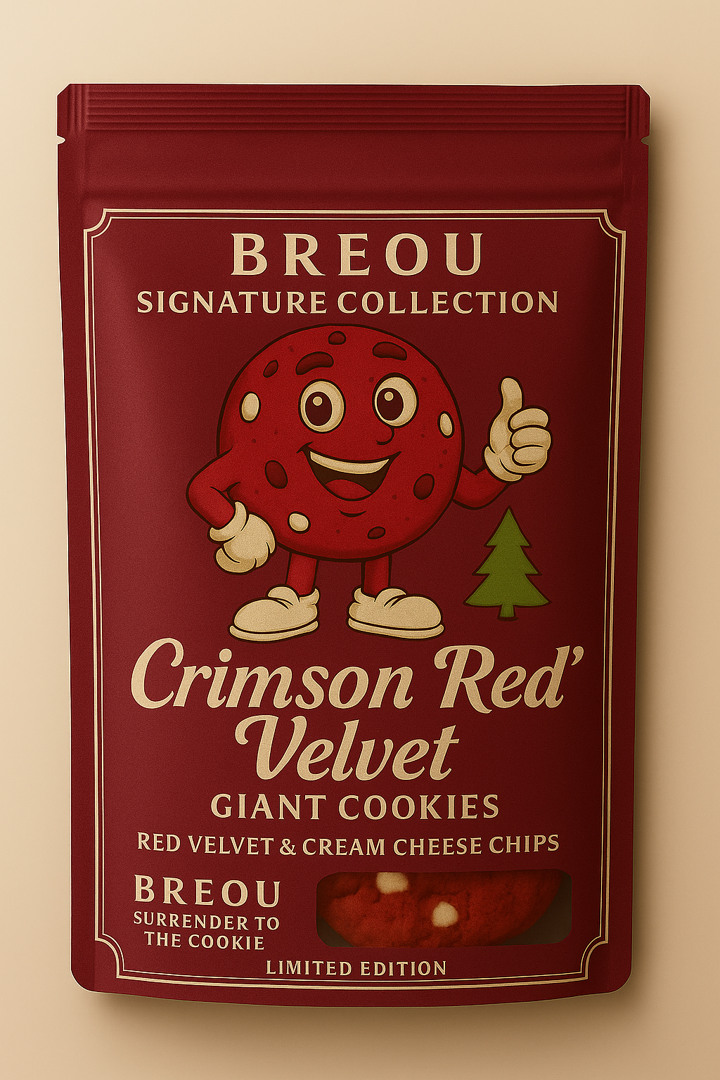 RED VELVET GIANT COOKIES -2 Pack