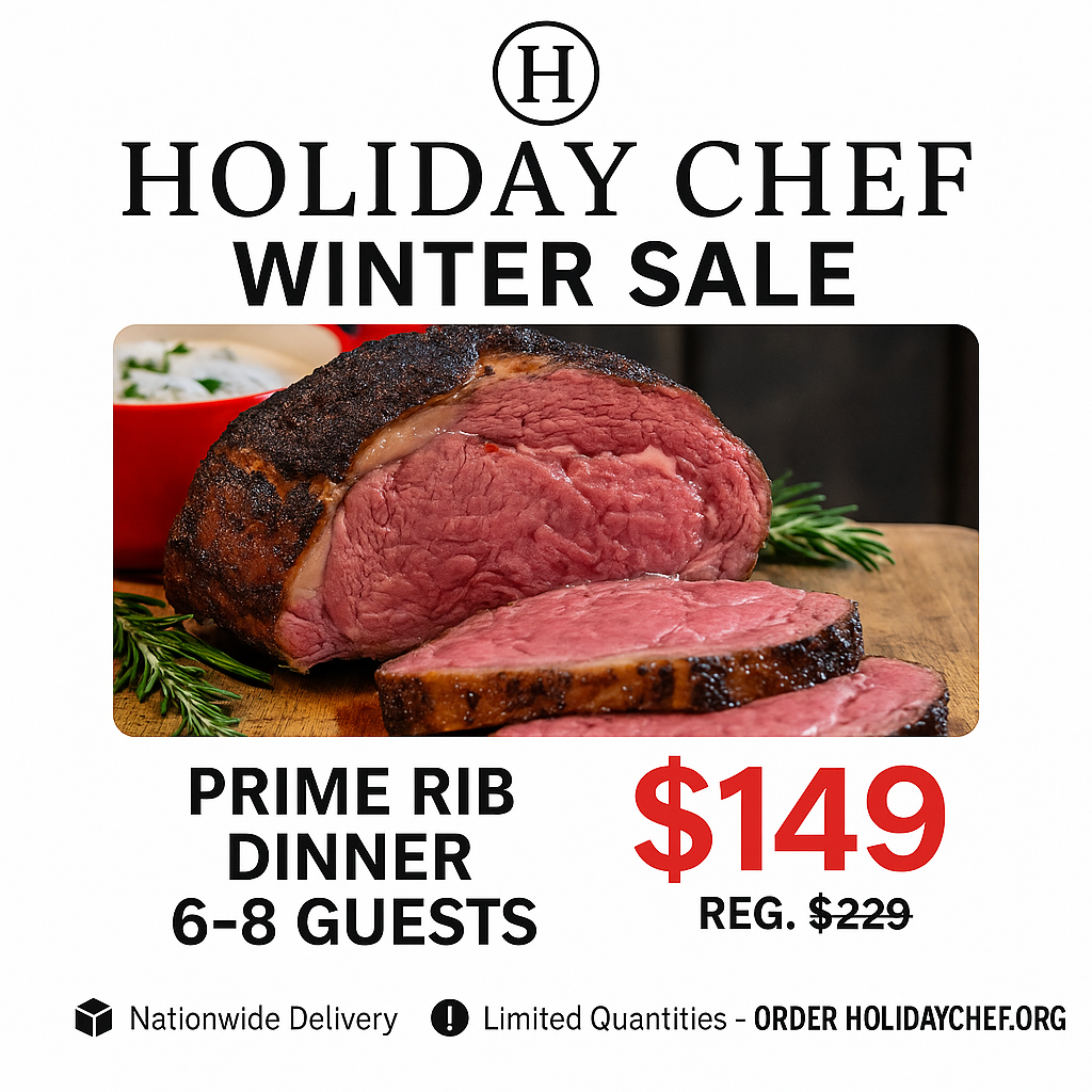 COMPLETE HOLIDAY PRIME RIB FEAST for 6