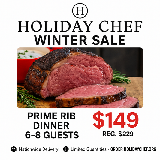 COMPLETE HOLIDAY PRIME RIB FEAST for 6