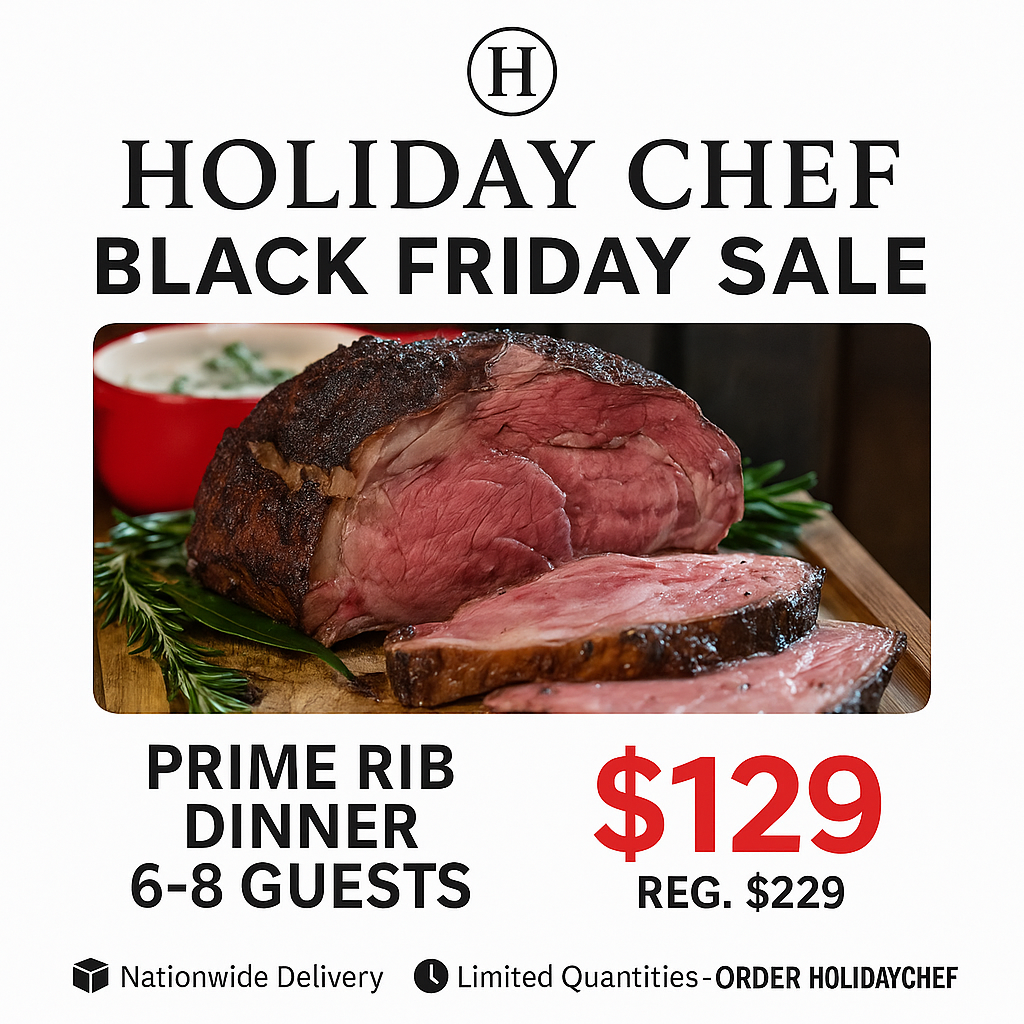 COMPLETE HOLIDAY PRIME RIB FEAST for 6