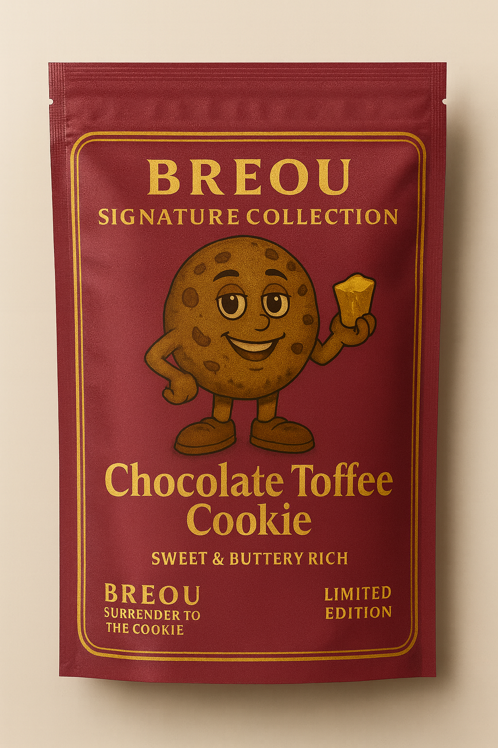 CHOCOLATE TOFFEE GIANT COOKIES -2 Pack