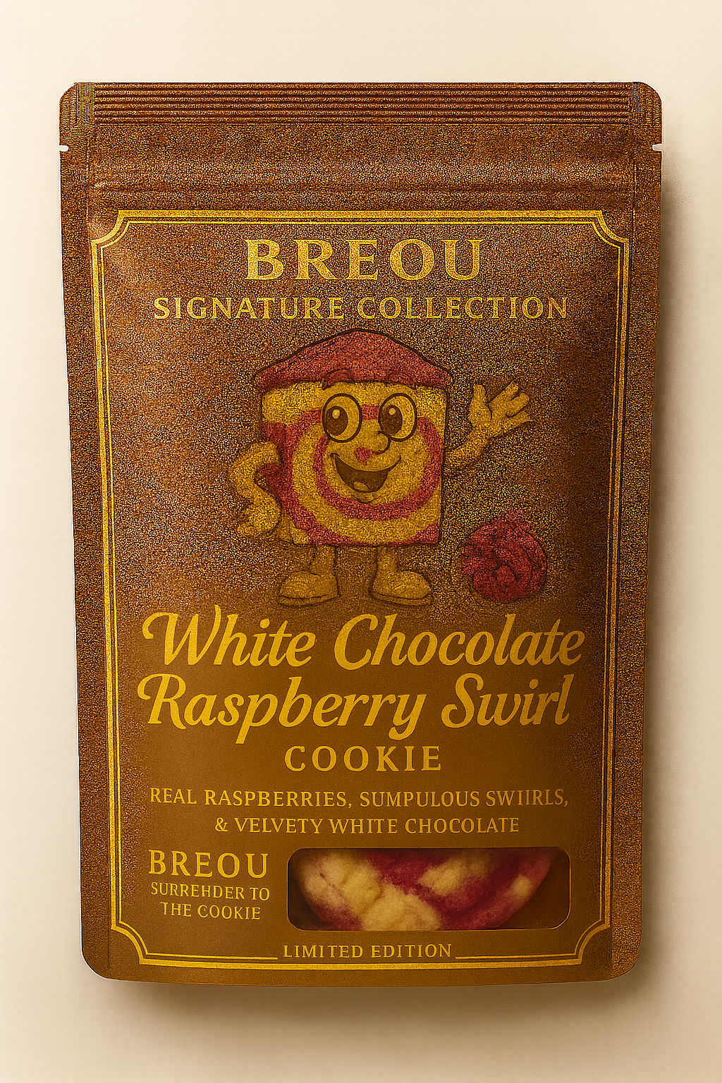 WHITE CHOCOLATE RASPBERRY GIANT COOKIES -2 Pack