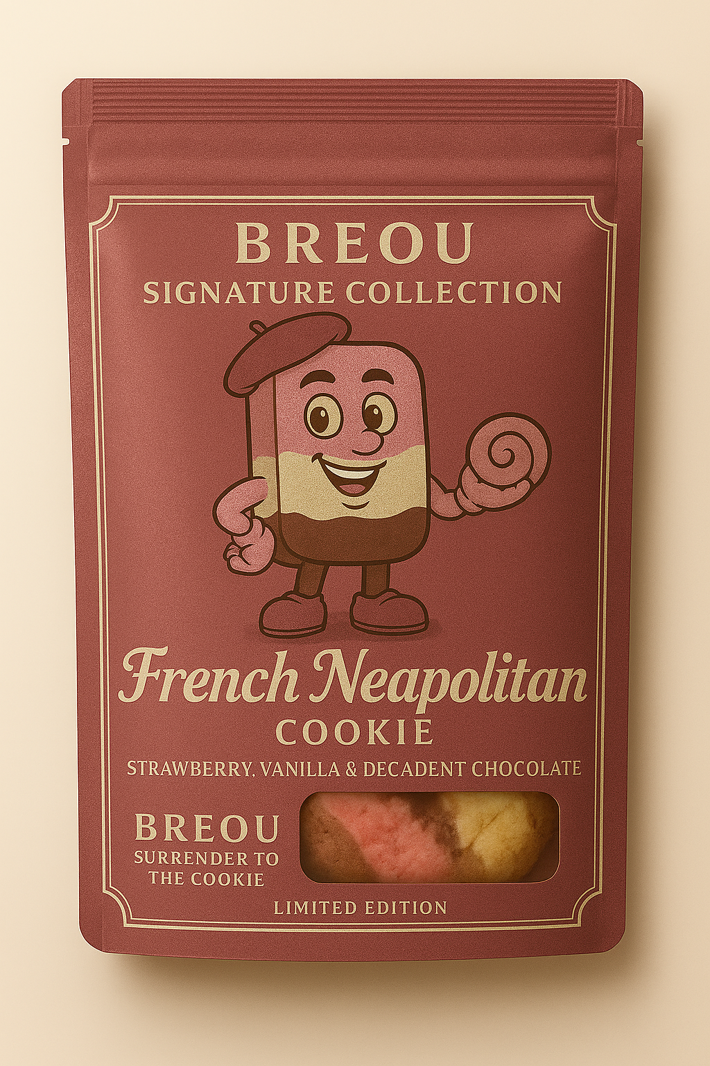 FRENCH NEAPOLITAN GIANT COOKIES -2 Pack