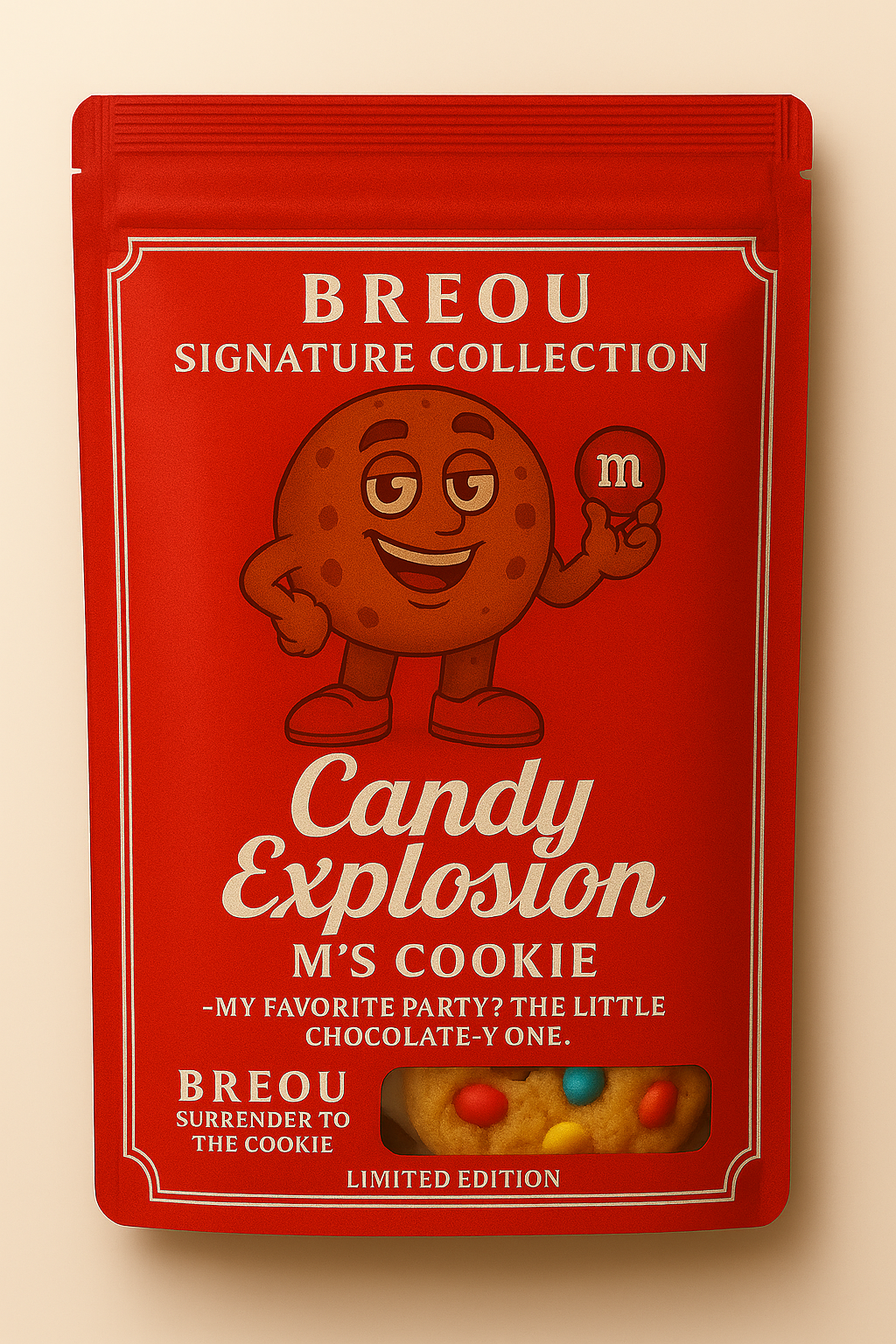 CANDY PEANUT GIANT COOKIES -2 Pack