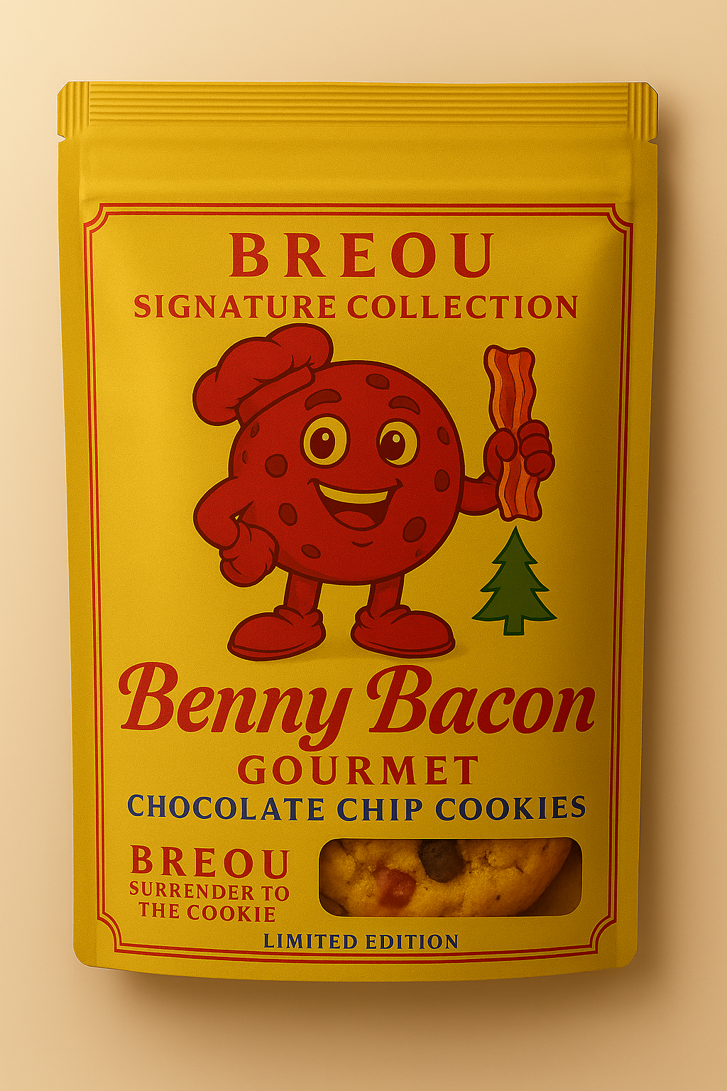 BENNY BACON CHOCOLATE CHIP GIANT COOKIES -2 Pack